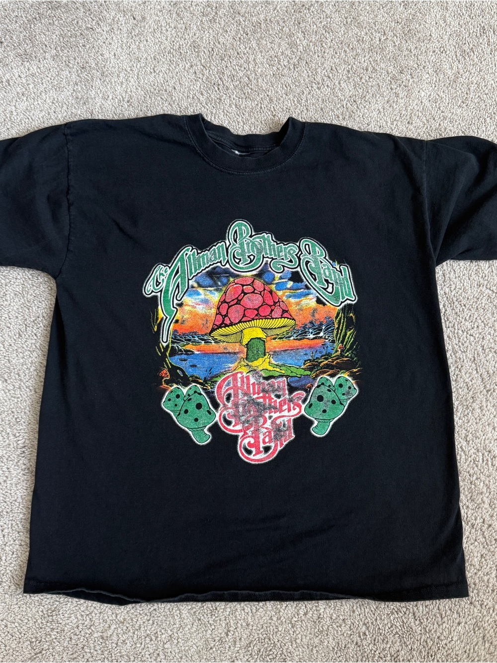 Vintage Y2K Allman Brothers Band Mushroom Psychedelic Jam Band T Shirt XL